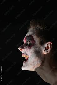 man makeup halloween scary emotions