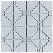 merola tile moonbeam glossy white 12 in x 12 in porcelain mosaic tile 9 79 sq ft case glossy white high sheen