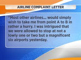 Sarcastic Complaint Letter To Airline Goes Viral