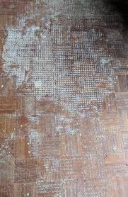 removing carpet pad residue on parquet