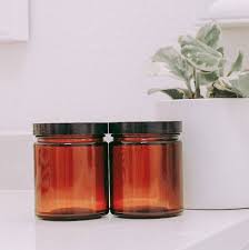 Amber Jars Cosmetic Jar Glass Cream