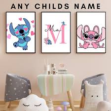 Stitch Wall Art Bedroom Print Girl Gift