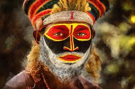 traditional african face body painting