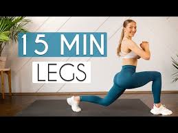 15 min at home leg thigh workout