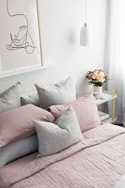 60 Dusty Pink Linen Bedding Ideas