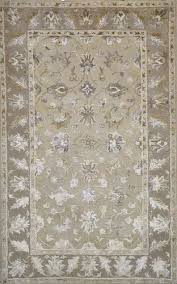 peach persian design silk carpet