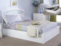 gfw madrid 5ft king size white wooden