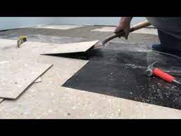 how to remove vct tile from a concrete