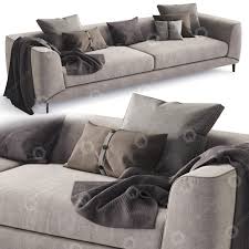 sofa boconcept fargo beige 3d model