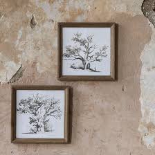 Brookby Set Of 2 Oak Tree Wall Art