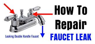 repair a leaking double handle faucet