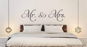 Mr And Mrs Vinyl Bedroom Wall Decal