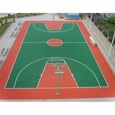 modular acrylic basketball court