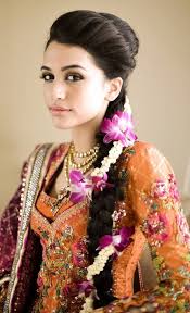 bridal hairstyle dulhan fashion dress in the present