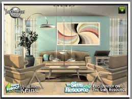 retro krans living room by jomsims by