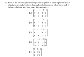 Following Matrices Represents