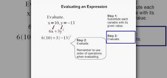 How To Solve An Algebraic Expression With Given Variables