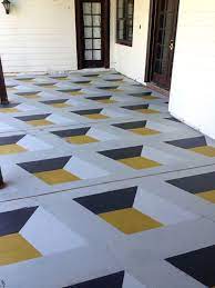 Diy Geometric Cube Painted Floor