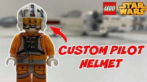 custom lego rebel pilot helmet