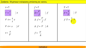 Fizyka Atomowa 1 Liceum Wzory - Przekształcenia wzorów - Wyznacz zmienną ze wzoru - Matfiz24.pl - YouTube
