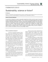pdf community essay sustainability science or fiction pdf community essay sustainability science or fiction