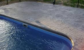 Pool Patio Materials Stamped Concrete