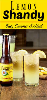 lemon shandy beer tail recipe