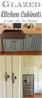 how to glaze cabinets at home with