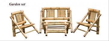 Bamboo Foldable Outdoor Chair Set 885