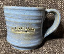 magnolia elished pottery coffee mug