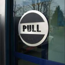 Push Pull Door Signs Indication Signage