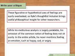 Research paper for nursing Article Critique 