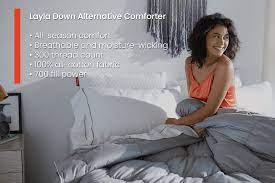 do down comforters make you hot