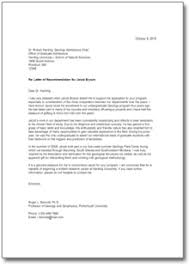 Letter Of Recommendation For A College Student Template To Download
