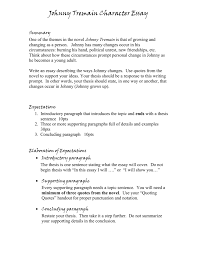 johnny tremain character essay johnny tremain character essay summary one of the themes in the novel johnny tremain is that of growing and changing as a person