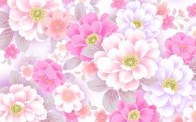 white flower pink flower