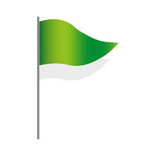 green flag icon vector ilration eps