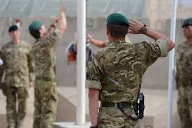 royal marines leave afghanistan for