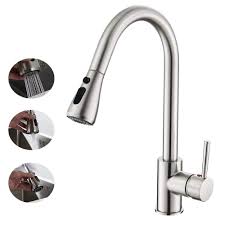 What is the kitchen sink tap's standard size? 360 Swivel Spout Kitchen Sink Mixer Taps Black With Pull Out Bidet Spray Tap Uk Kitchen Faucets Home Garden