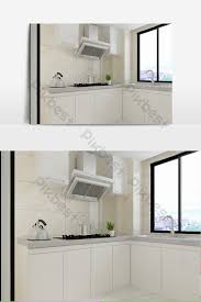 white simple cabinet kitchen model