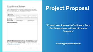 free printable project proposal