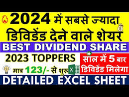 2024 best dividend stocks in india