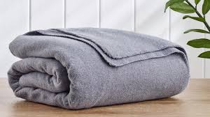 Wool Twill Grey Blanket King