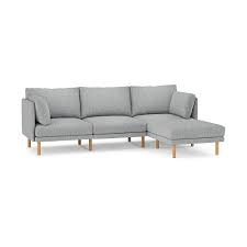 burrow modern field 3 seat sofa with