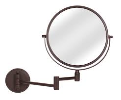 magnifying wall mounted vanity mirror