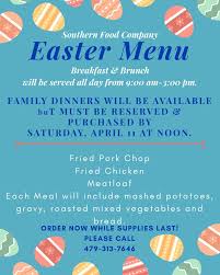 A southern easter menu a southern easter lunch or supper is a meal that is full of everyone's favorites in my family. Restaurants Offering Special Takeout Meals For Easter Fayetteville Flyer