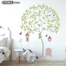 Tree Stencils Nursery Stencils Wall