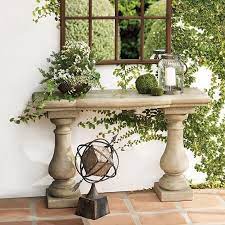 Elle Stonecast Console Table Tuscan