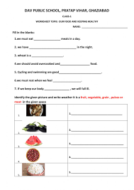 Every worksheet in this collection is unique and serves a distinct purpose. Keeping Healthy Our Food Worksheet