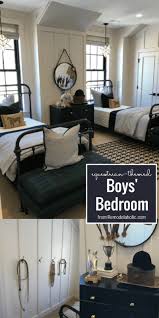 Here are some ideas for you. Remodelaholic Get This Look Modern Farmhouse Equestrian Themed Shared Boys Bedroom